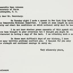 Letter: 1950 December 14