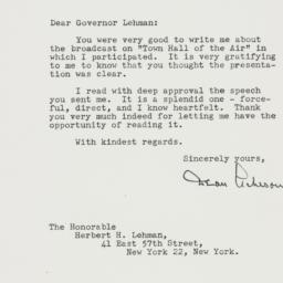 Letter: 1947 October 23