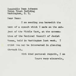 Letter: 1957 April 1
