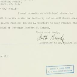 Telegram: 1949 November 1
