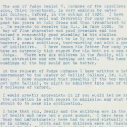 Letter: 1935 October 9