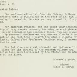 Letter: 1954 August 2