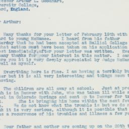 Letter: 1936 March 7