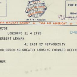 Letter: 1949 April 4