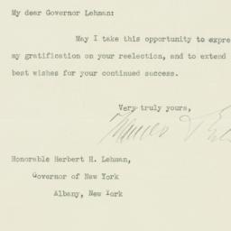 Letter: 1934 November 23