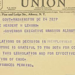 Telegram: 1936 November 24