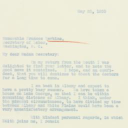 Letter: 1933 May 23