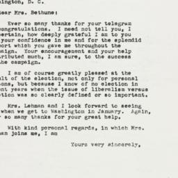 Letter: 1949 November 21