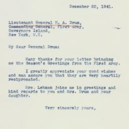 Letter: 1941 December 22