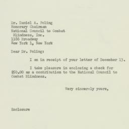 Letter: 1950 December 22