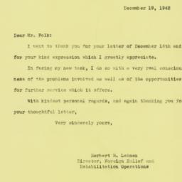 Letter: 1942 December 19