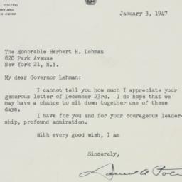 Letter: 1947 January 3