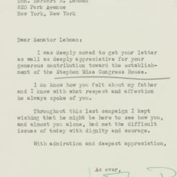 Letter: 1950 November 27