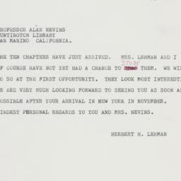 Telegram: 1961 October 25