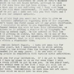 Letter: 1960 April 30