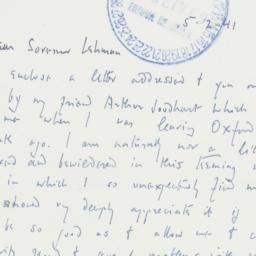Letter: 1941 May 2