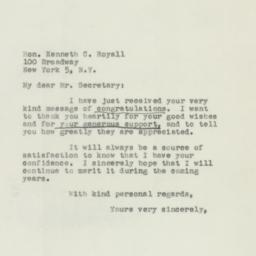 Letter: 1950 November 21