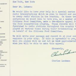 Letter: 1947 October 28