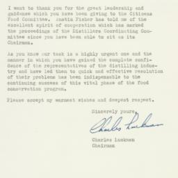 Letter: 1947 October 31
