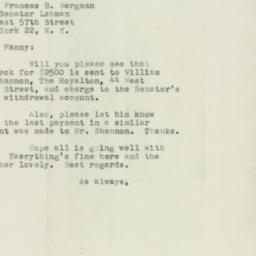 Letter: 1953 November 23