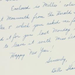 Letter: 1953 December 30