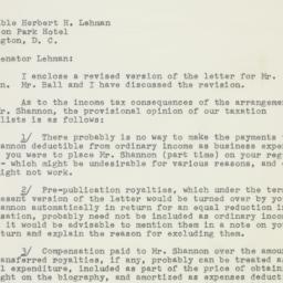Letter: 1953 August 4