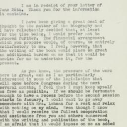 Letter: 1951 July 11