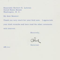 Letter: 1956 March 7
