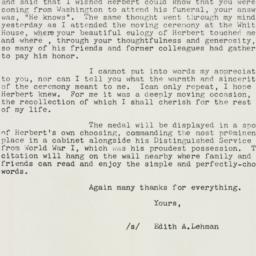 Letter: 1964 January 29