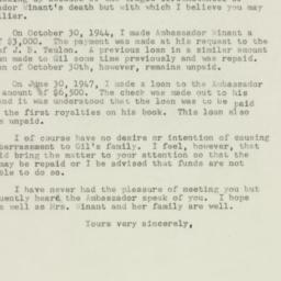 Letter: 1947 November 29