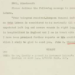Letter: 1945 March 19