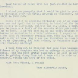 Letter: 1947 March 21