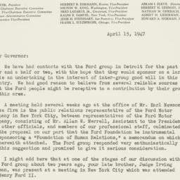 Letter: 1947 April 15