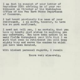 Letter: 1956 October 1
