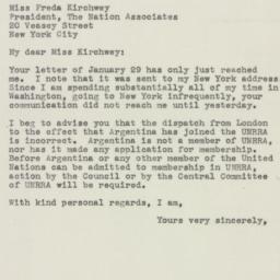 Letter: 1946 February 15