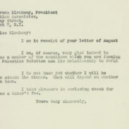 Letter: 1947 August 4