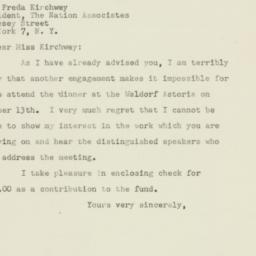 Letter: 1947 October 10