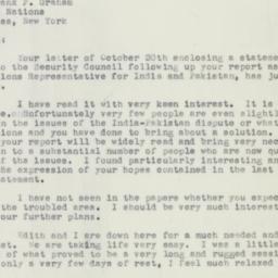 Letter: 1951 November 10