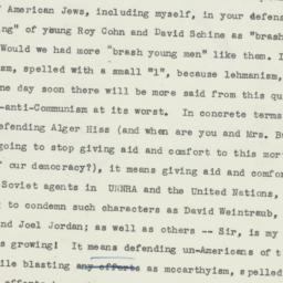 Letter: 1953 July 23