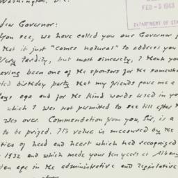 Letter: 1943 February 2