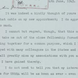 Letter: 1945 June 4