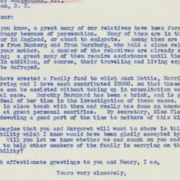 Letter: 1939 May 19