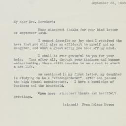 Letter: 1938 September 23