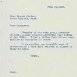 Letter: 1939 June 21