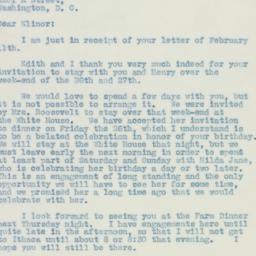 Letter: 1937 February 15