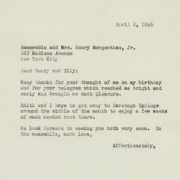 Letter: 1956 April 2