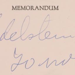 Memorandum: n.d.