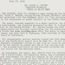 Press Release: 1949 July 17