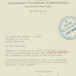 Letter: 1940 May 14
