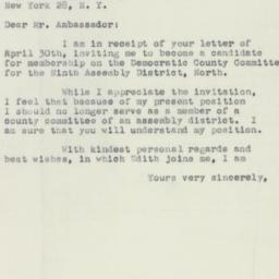 Letter: 1951 May 24